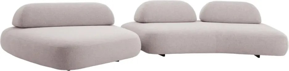 Canapea fixa design LUX din 2 module Residenza, Mauritius grey