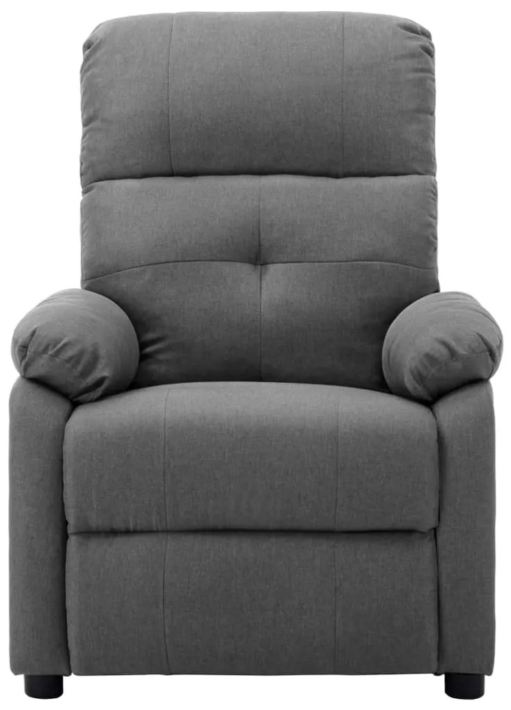 289672 vidaXL Fotoliu de masaj, gri deschis, material textil