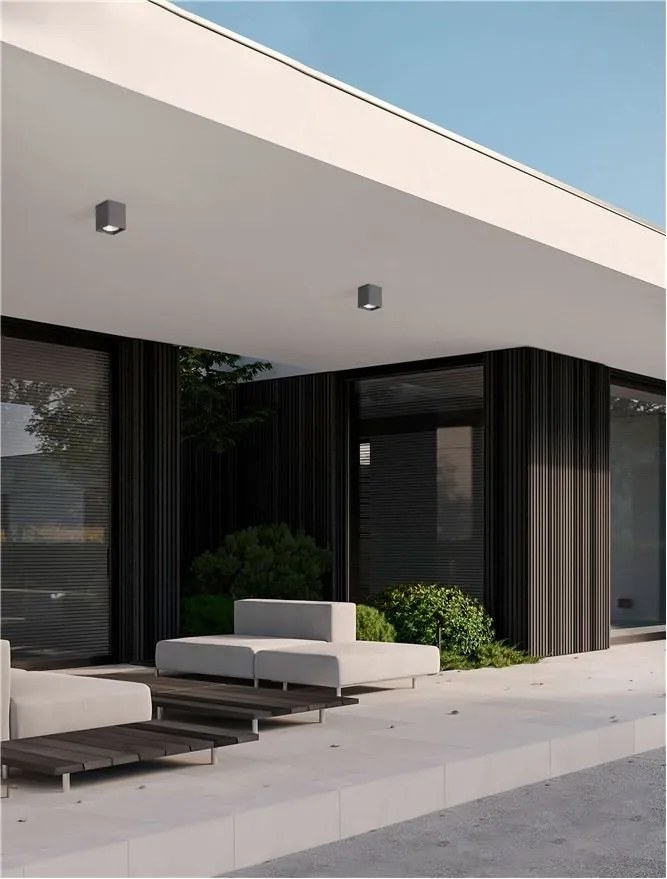 Spot LED aplicat iluminat exterior din beton IP65 RITZ SQ