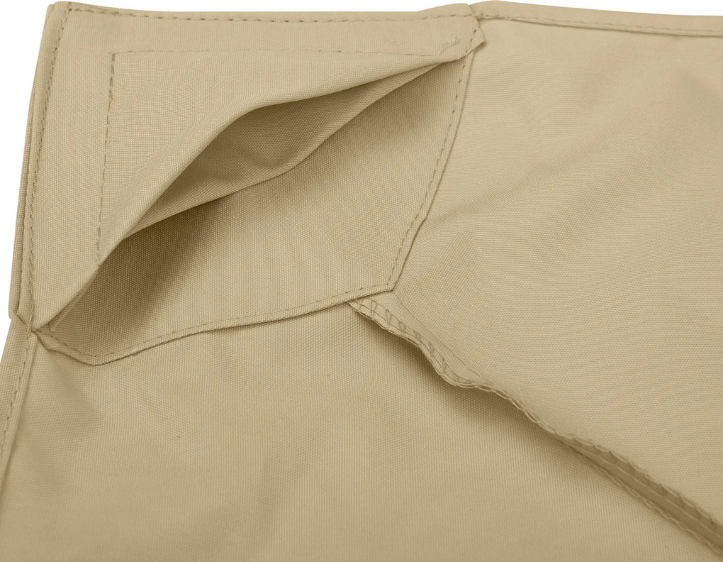 Outsunny Acoperiș de Rezervă pentru pavilion de Grădină Pânză de Rezervă pentru pavilion tonel Tendă 3 x 3 m Bej | Aosom Romania