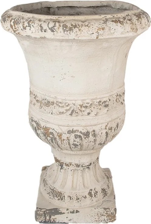 Vază decorativă, bej, stil brocante, Ø46x68 cm