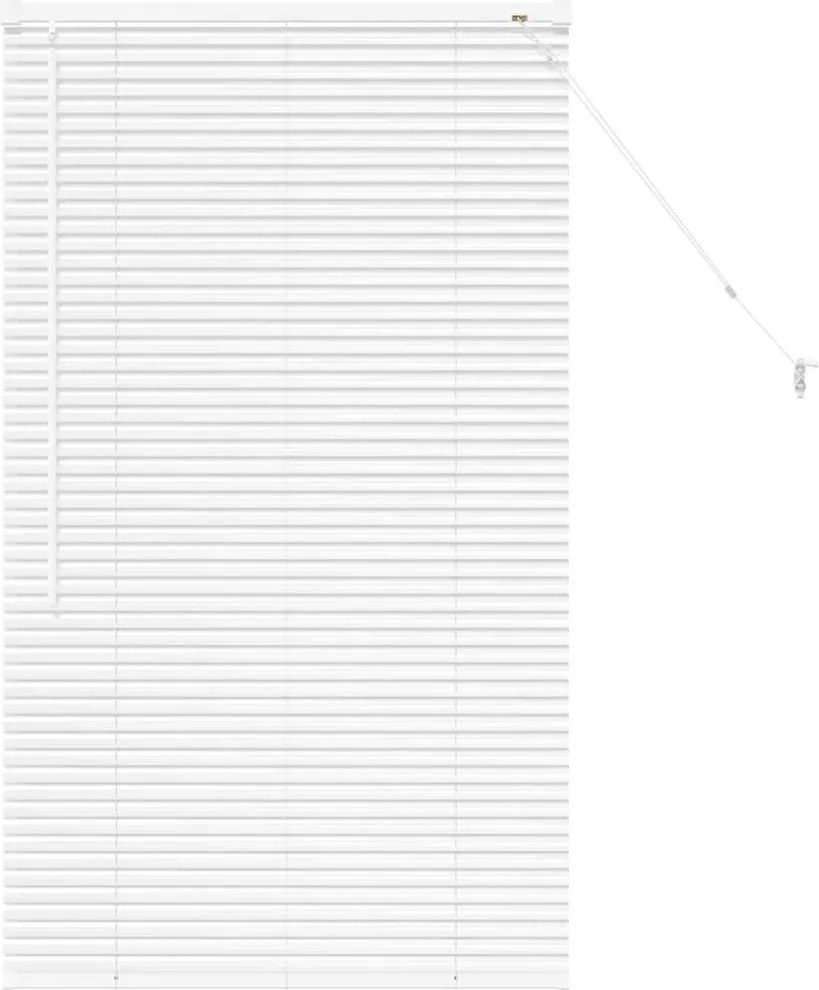 vidaXL Jaluzele venetiene Manual Alb 130 x 70 cm Aluminiu