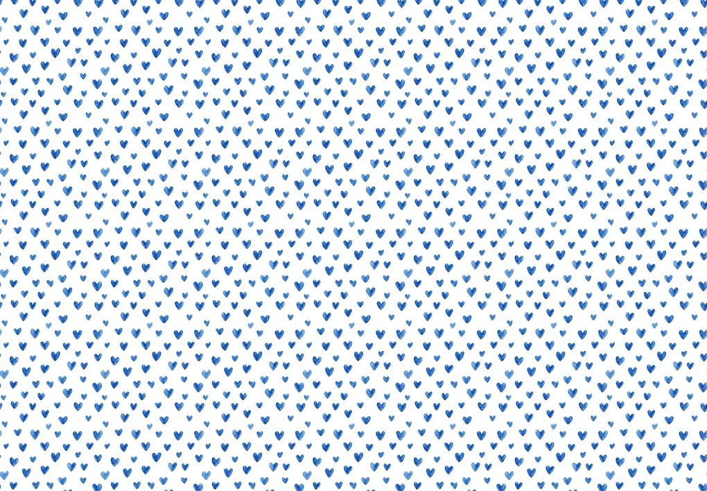 Fototapet - Inimioare albastre (147x102 cm)
