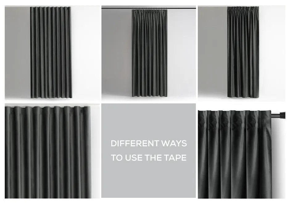 Draperie gri dimout (semi-opacă) din catifea 140x270 cm – Restilo