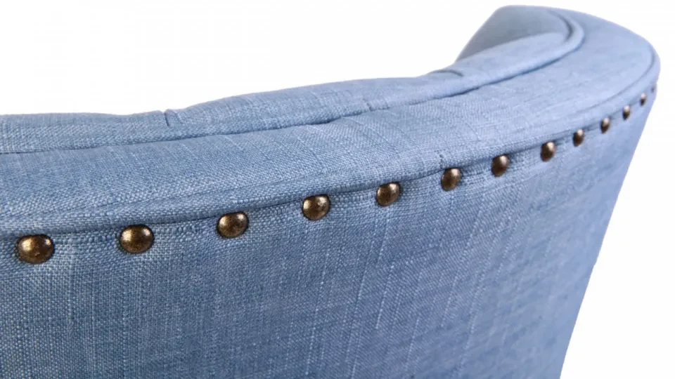 Fotoliu, Lemn Solid, Lamont, Albastru Indigo