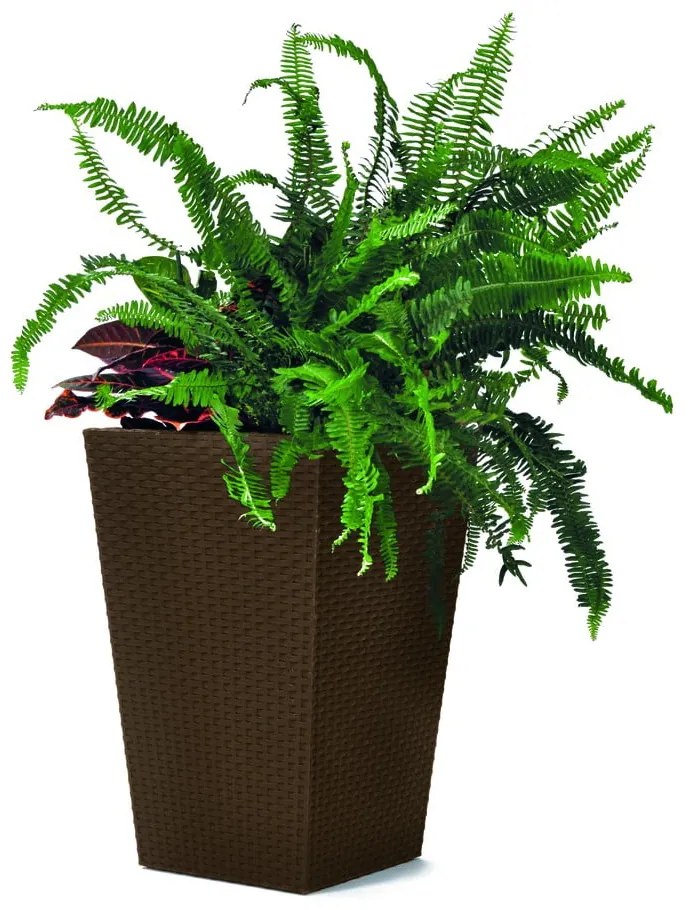 Ghiveci de grădină Keter Kind, înălțime 44 cm, maro