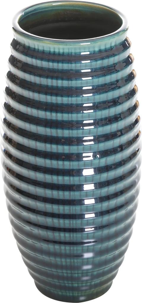 Vază din ceramică AGALIA albastru 13X13X27 cm