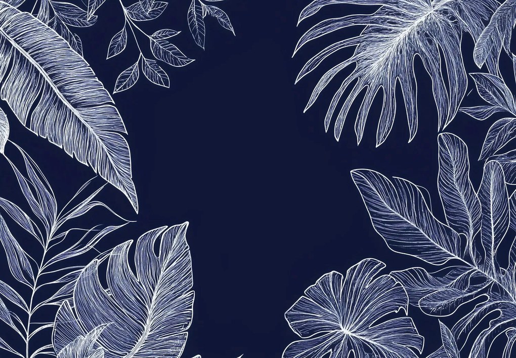 Fototapet - Linii de frunze tropicale (147x102 cm)