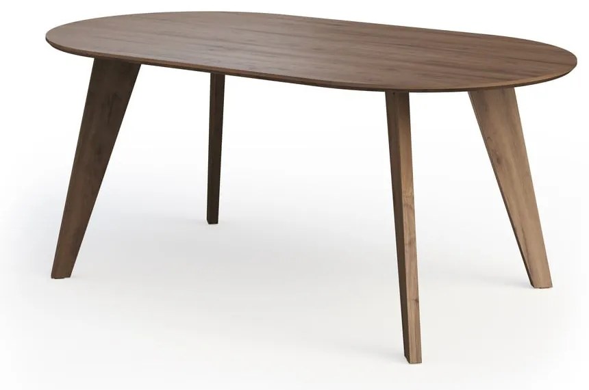 Masă de dining cu blat cu aspect de lemn de nuc 100x180 cm Lago – TemaHome