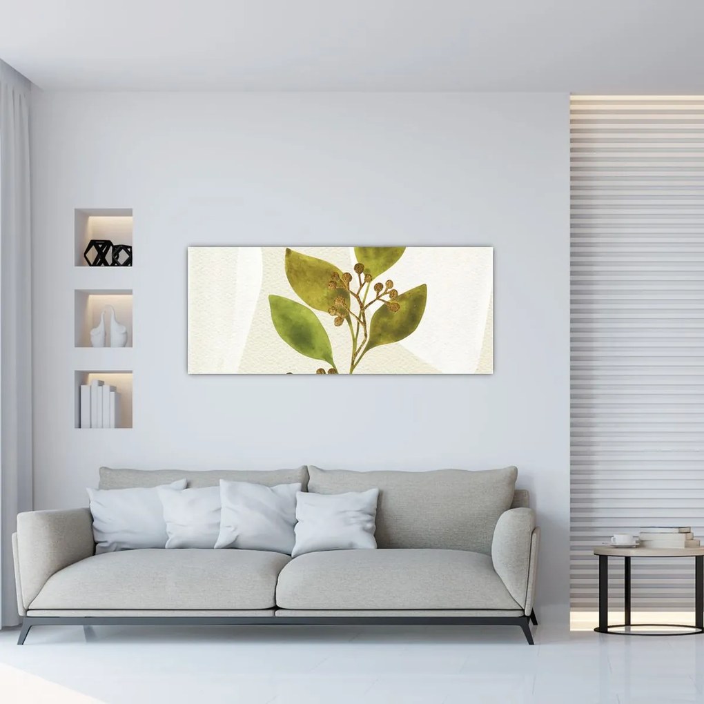Tablou - Acuarelă ramură N⁰1 (120x50 cm)