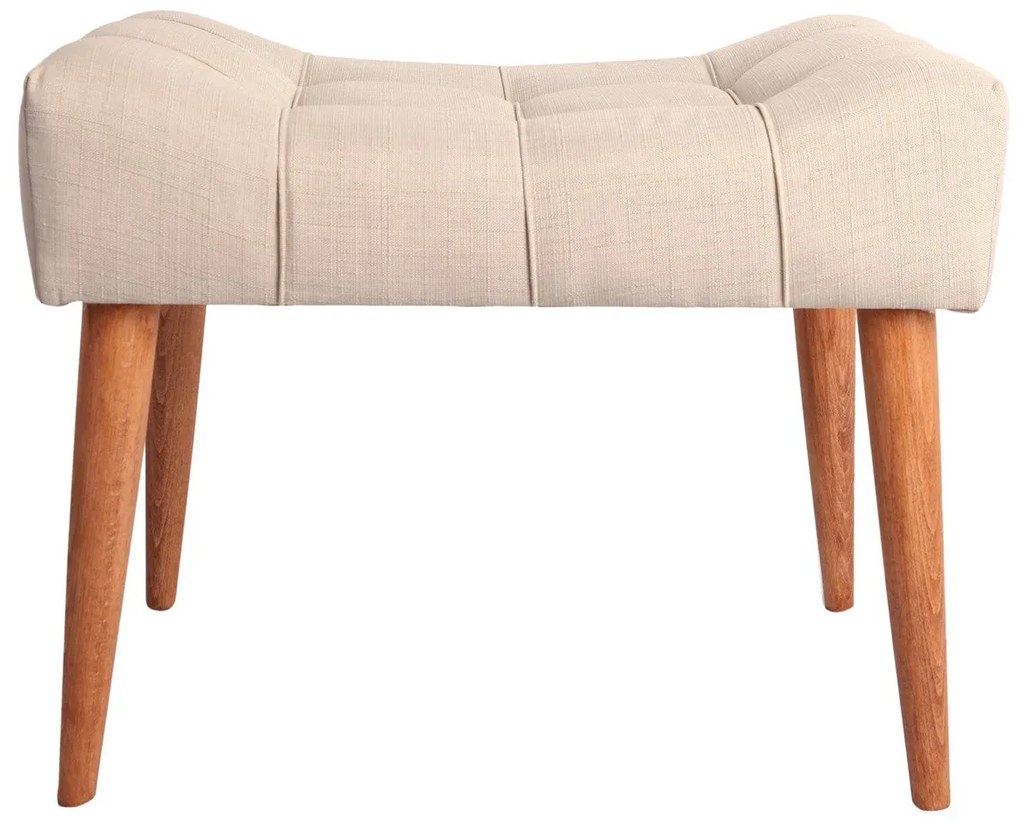 Taburet tapițat New Cool - Cream