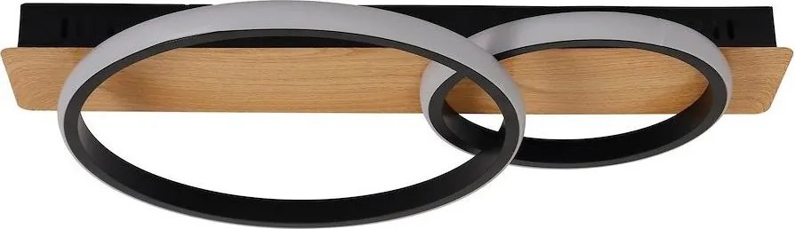 Plafonieră LED ROWENA LED/14W/230V negru/maro