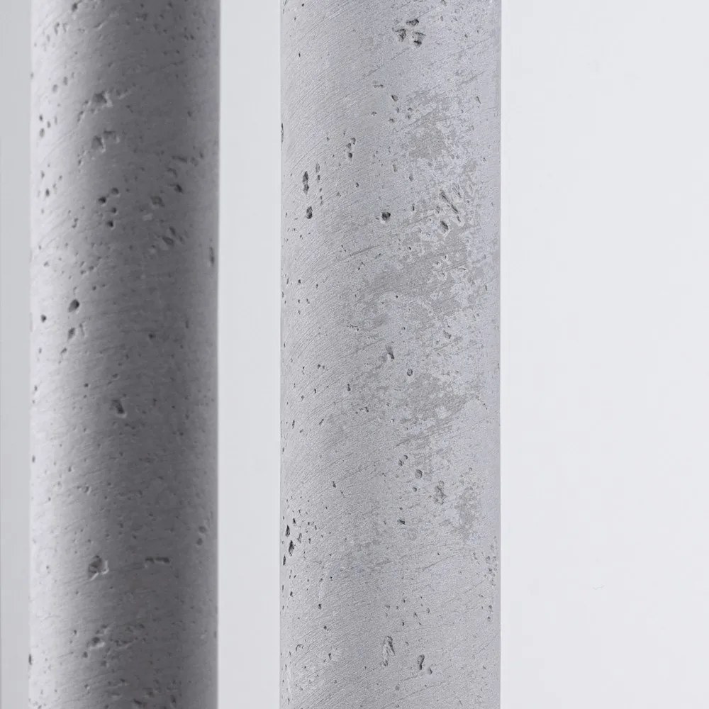 Lustră gri din beton ø 25 cm Fideus – Sollux