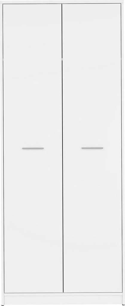 Dulap NEPO PLUS, alb, PAL laminat, cu 2 usi, 80x55x197 cm