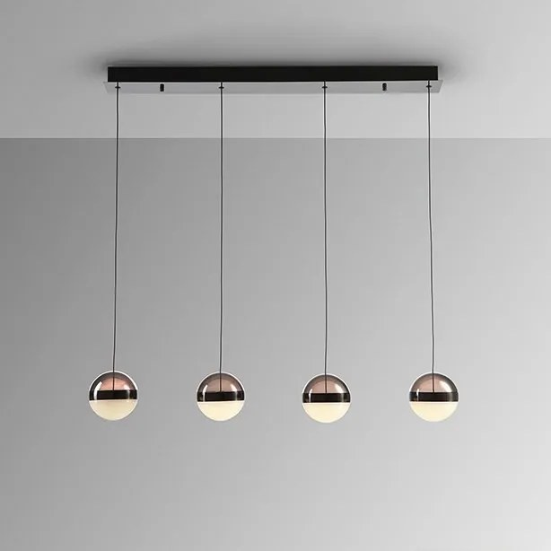 Lustra cu 4 pendule LED design modern Orbes