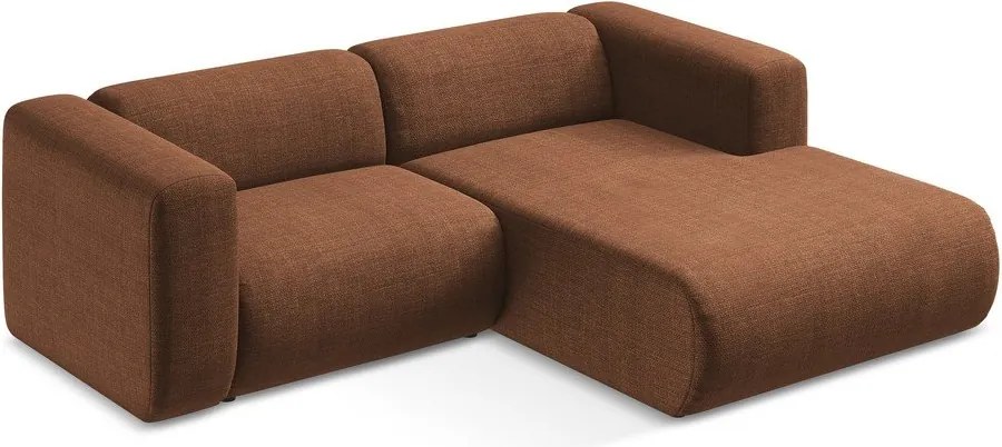 Colțar teracotă (cu colț pe partea dreaptă/cu șezlong) Ekahi – Makamii