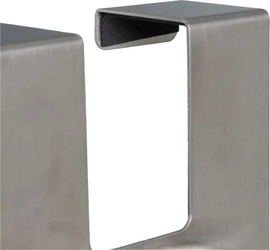 Cuier de ușă argintiu mat din metal 13 cm – Casa Selección