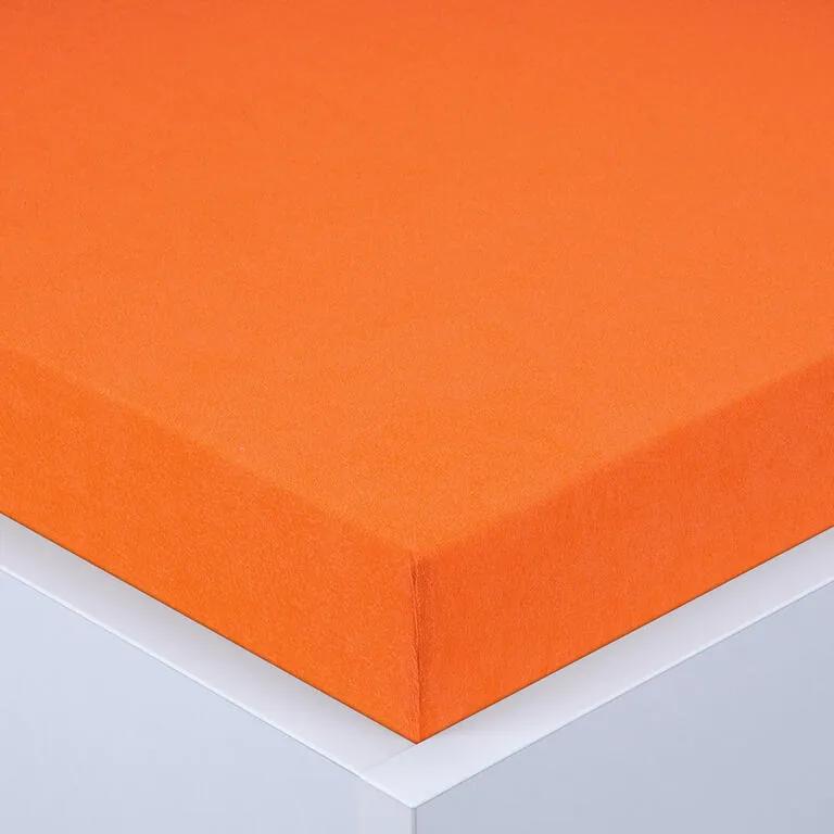 Cearşaf cu elastic frotir EXCLUSIVE portocaliu 180 x 200 cm