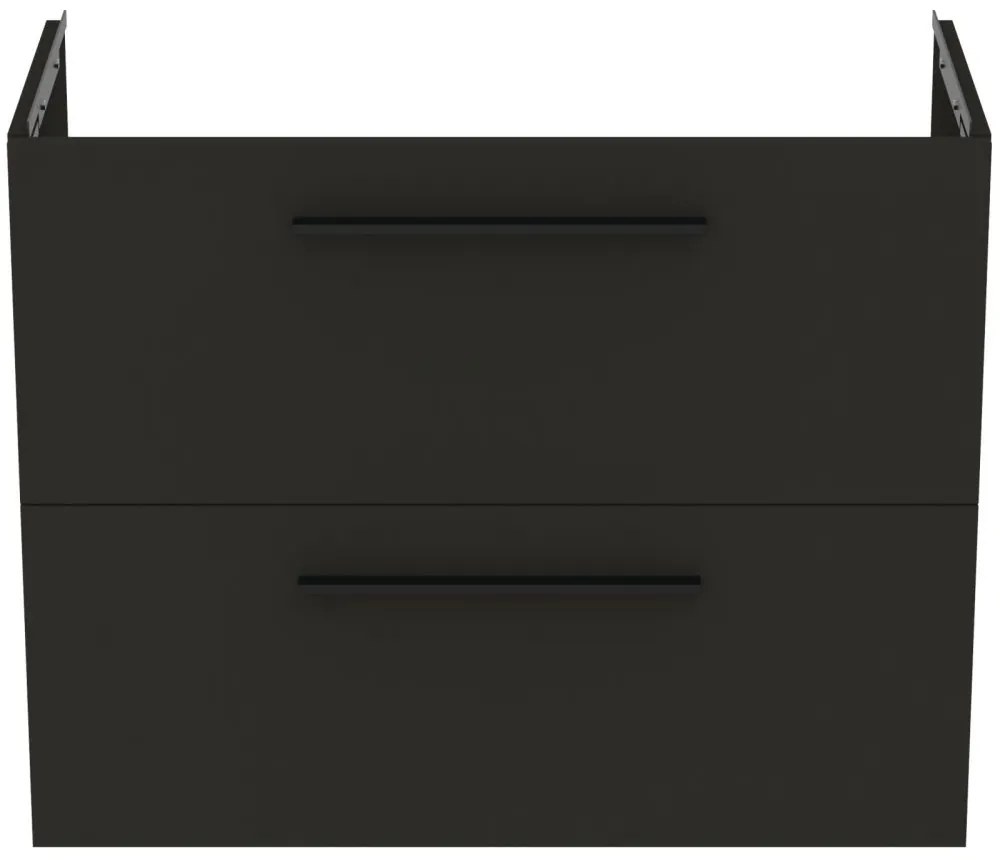 Dulap baza lavoar, 80x38x63 cm, 2 sertare, carbune gri mat Gri carbon