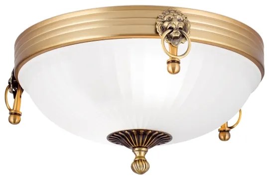 Plafonieră Orion DL 7-522/31 ROCCA 2xE27/60W/230V d. 31 cm bronz/alb