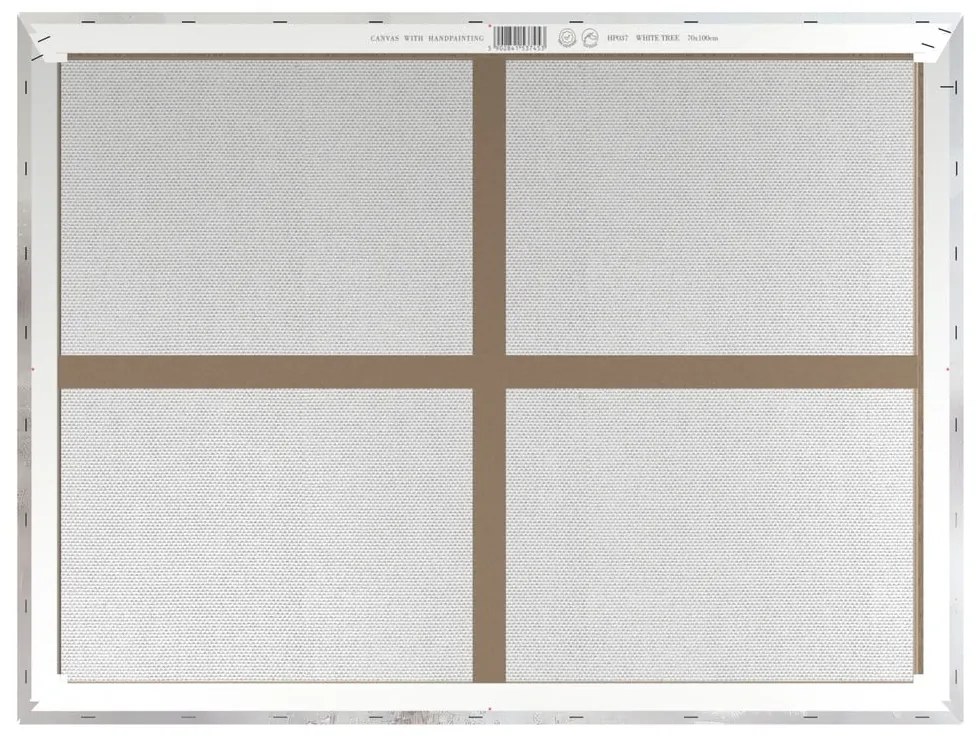 Tablou cu detalii pictate manual 70x100 cm White Tree – Styler