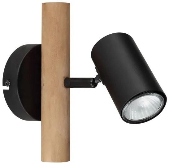 Spot de perete HERTI 1xGU10/5W/230V lemn/metal Globo 57913-1