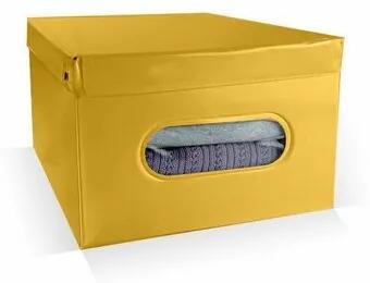 Compactor Cutie depozitare Nordic 50 x 38,5 x 24 cm, galbenă