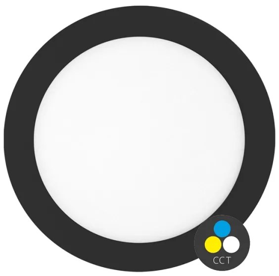 Corp de iluminat LED încastrat Ecolite LED-WSL-CCT/25W/CR LADA LED/25W/230V IP44 negru