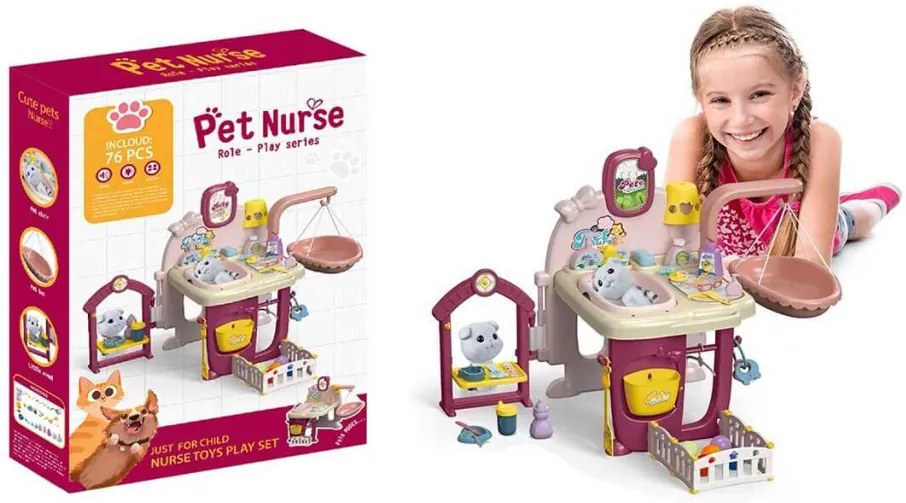 Set de ingrijire a animalelor, 72 piese