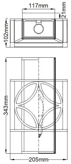 Aplică REMY 1xE14/60W/230V Elstead FE-REMY1