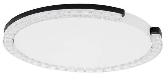 Plafoniera circulara aluminiu negru GREAMY D-46cm