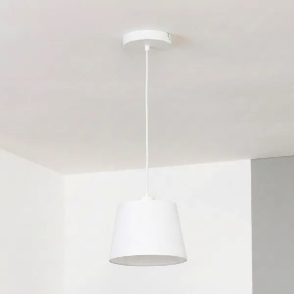 Brilagi - Lustră LED suspendată pe cablu CERIA 1xE27/40W/230V Ø 20,5 cm albă
