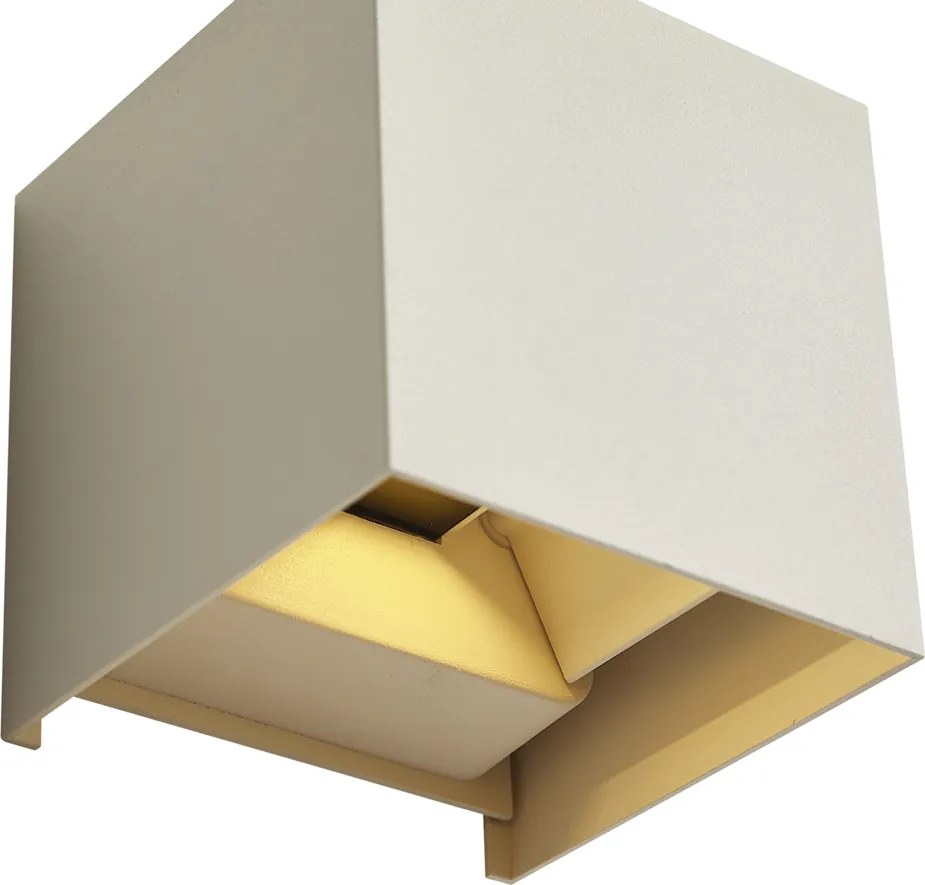 Lampă de perete de exterior modernă bej, inclusiv LED, cu 2 lumini IP54 - Edwin