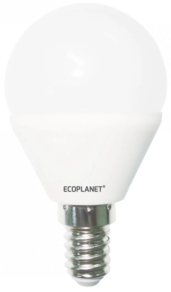 Set 3 Buc - Bec LED Ecoplanet, glob mic G45, 5W (40W), F, lumina calda 3000K, 220v, E14 Lumina calda - 3000K, 3 buc