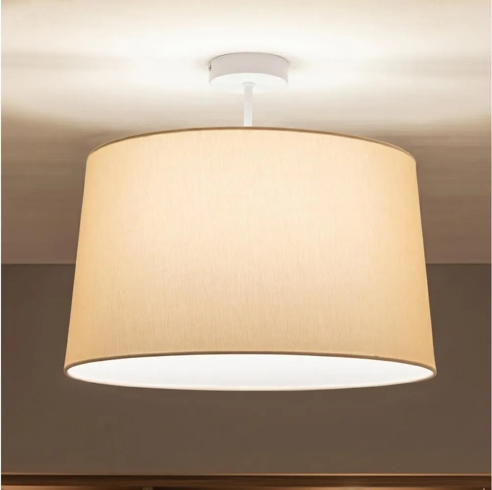 Brilagi - Lustra LED aplicată CERIA, 1x E27/60W/230V, Ø 45 cm, alb/bej