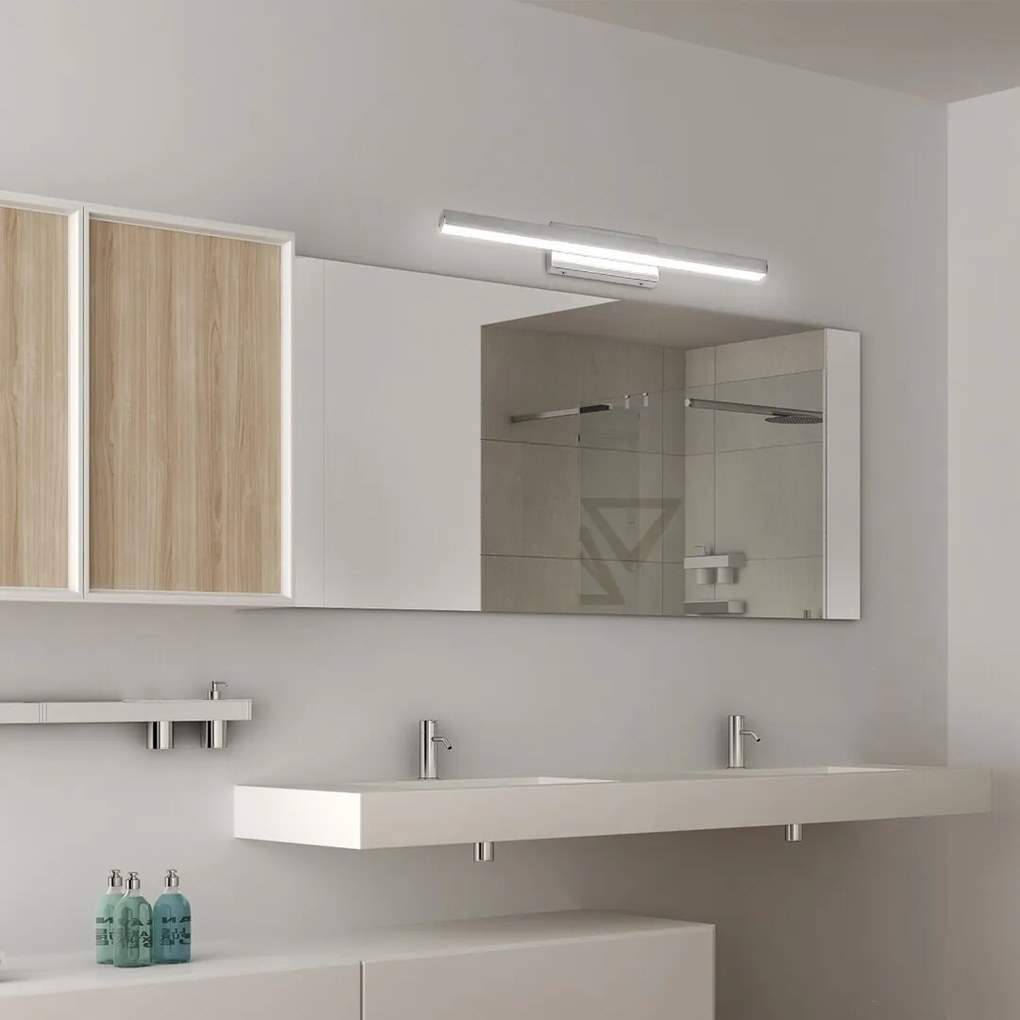 Aplica de perete LED baie, oglinda IP44 John I 18W crom 6129 RX