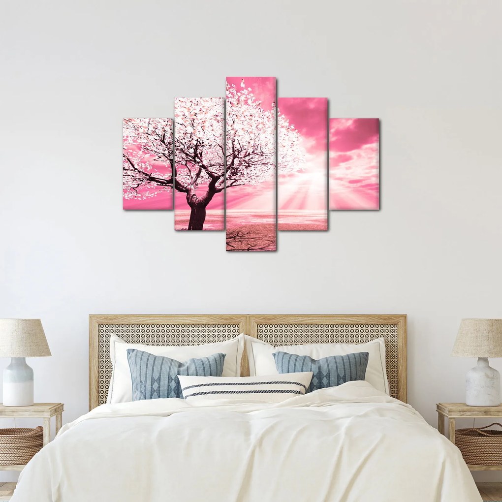 Tabloul cu pomul roz (150x105 cm)