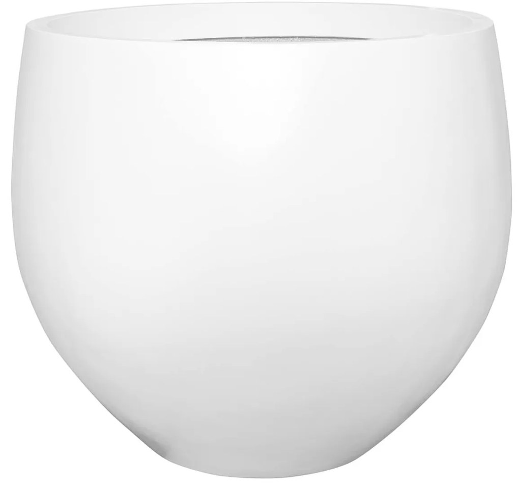 Ghiveci Jumbo Orb, alb mat, dimensiuni multiple - ghivece ceramice Mărime: S - v. 73 cm, ⌀ 87 cm