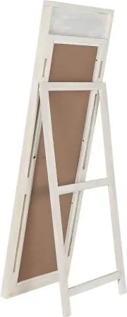 Oglindă decorativă din lemn de mango și ratan, 58×8×175 cm, „Blanco"