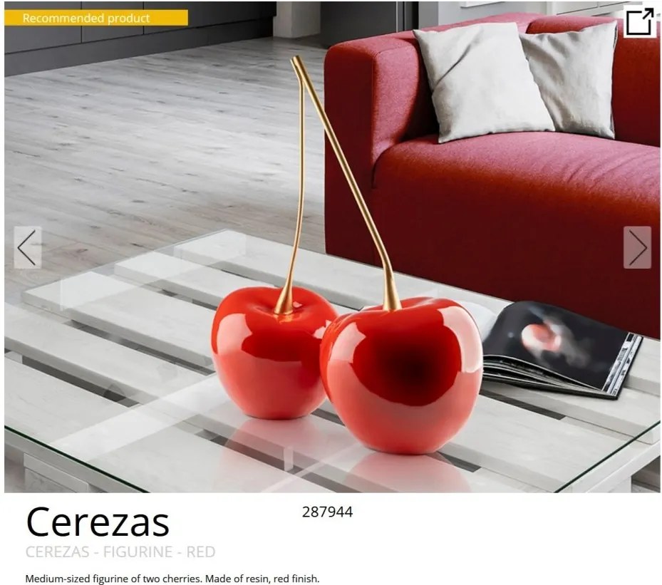 Figurina decorativa Cerezas