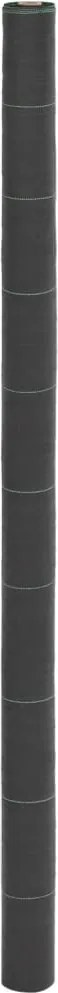 vidaXL Membrană antiburuieni, negru, 2x25 m, PP