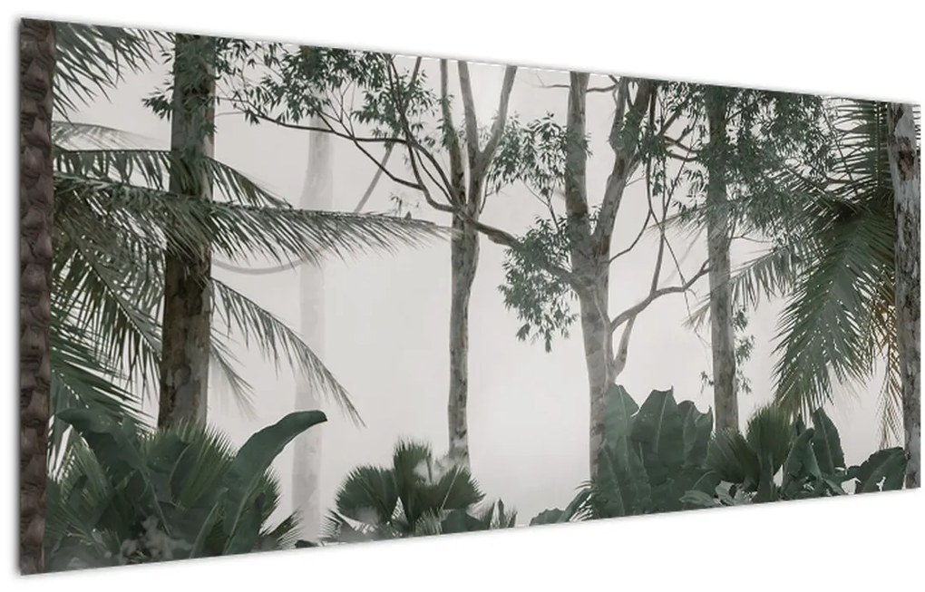 Tablou - Jungla în ceața dimineții (120x50 cm)