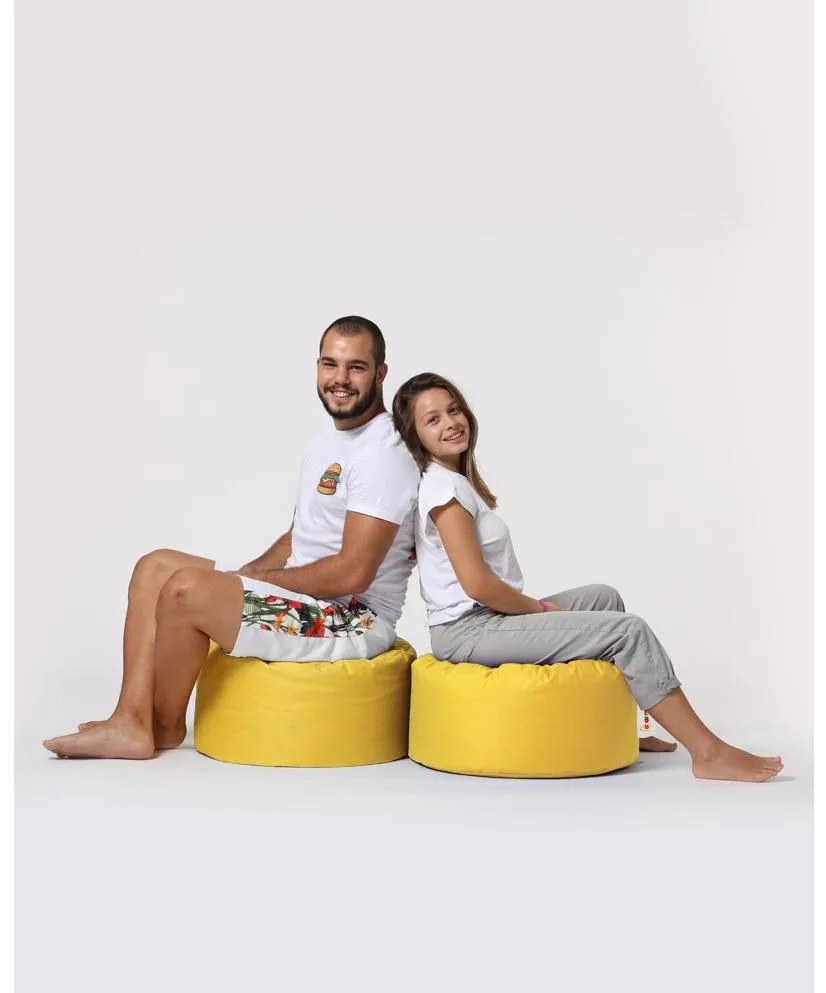 Fotoliu puf Rapeto (Galben). 1101761