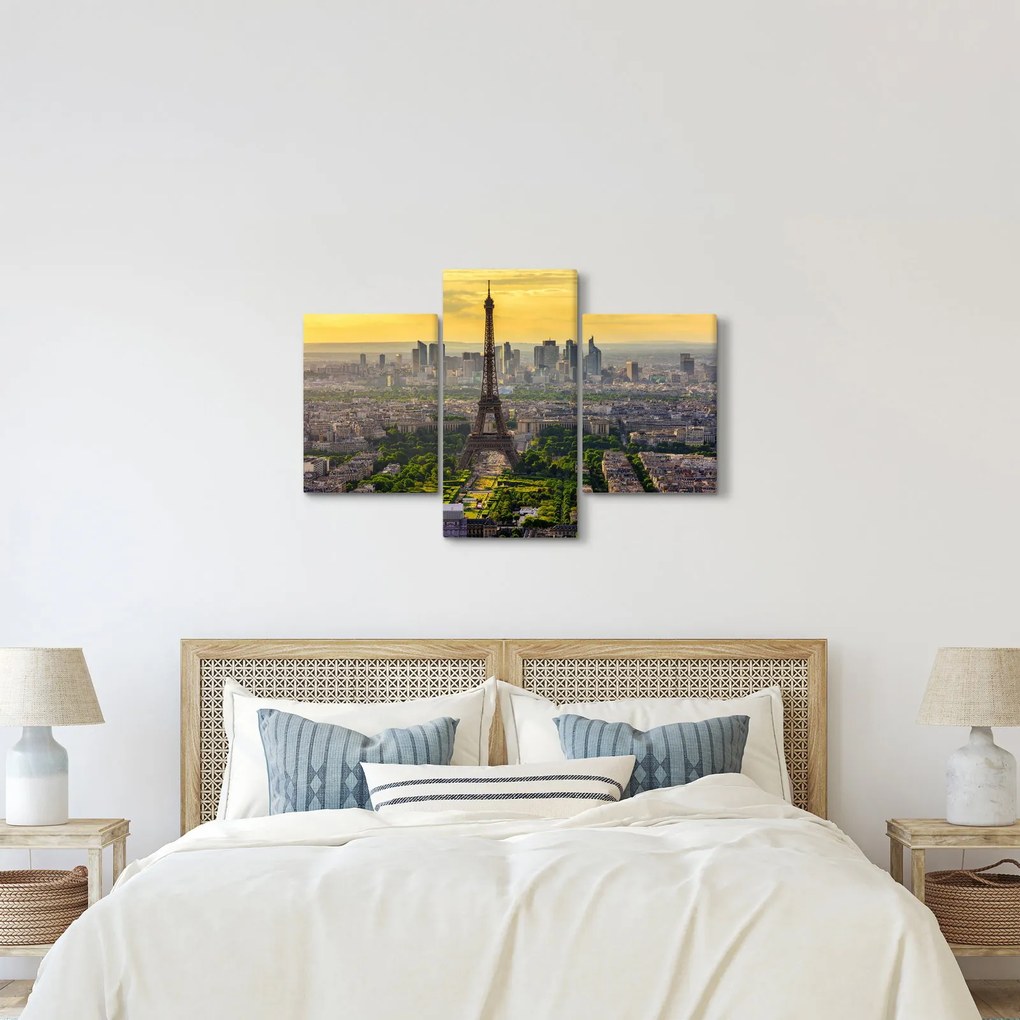 Tablou - Panorama Parisului (90x60 cm)