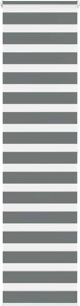 vidaXL Jaluzea tip zebra gri închis lățime țesătură 50,9 cm poliester