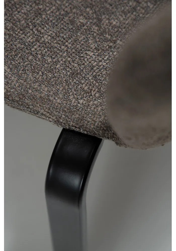 Scaun de dining maro tapițat Heap – DAN-FORM Denmark
