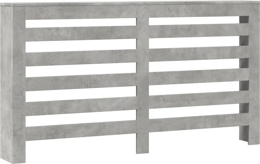 vidaXL Mască pentru calorifer, gri beton, 149x20x82 cm, lemn prelucrat