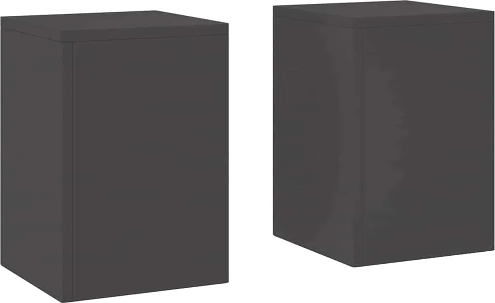 vidaXL Suport pentru plante 2 pcs Negru 24 x 24 x 35 cm Oțel