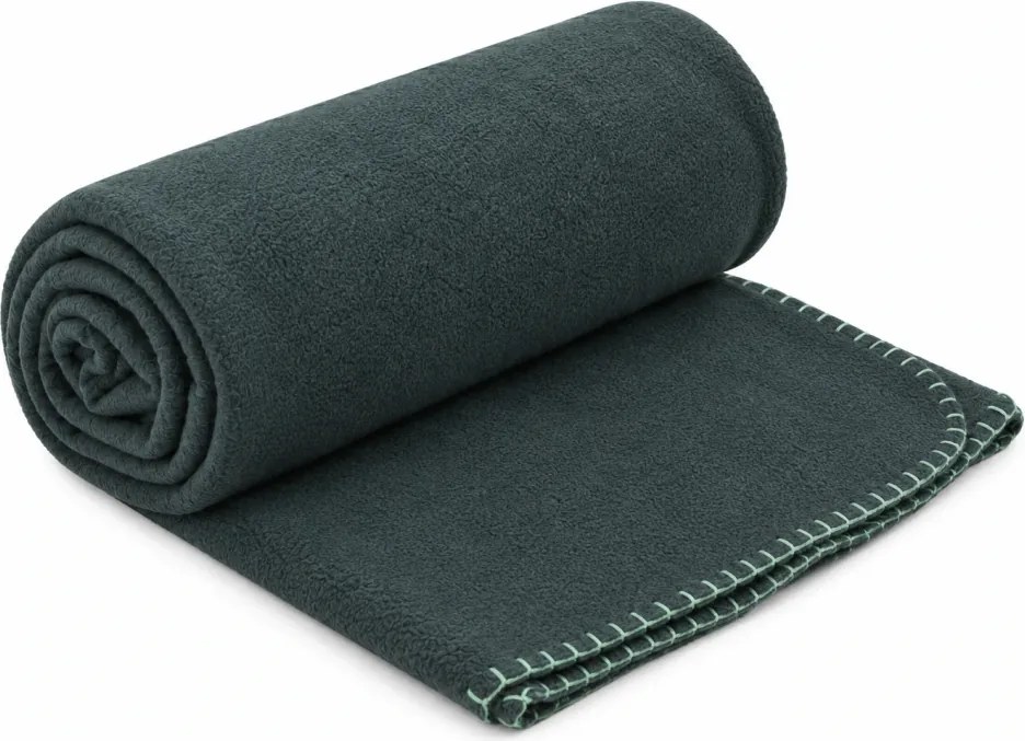 Patura fleece FLEORA, sârz verde Dimensiune: 180 x 200 cm