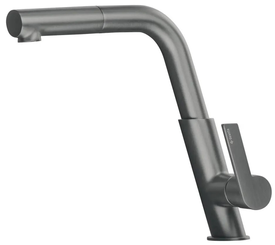 Baterie pentru chiuvetă Deante BQS_D73M SILIA – cu duș extractibil, finisaj titan